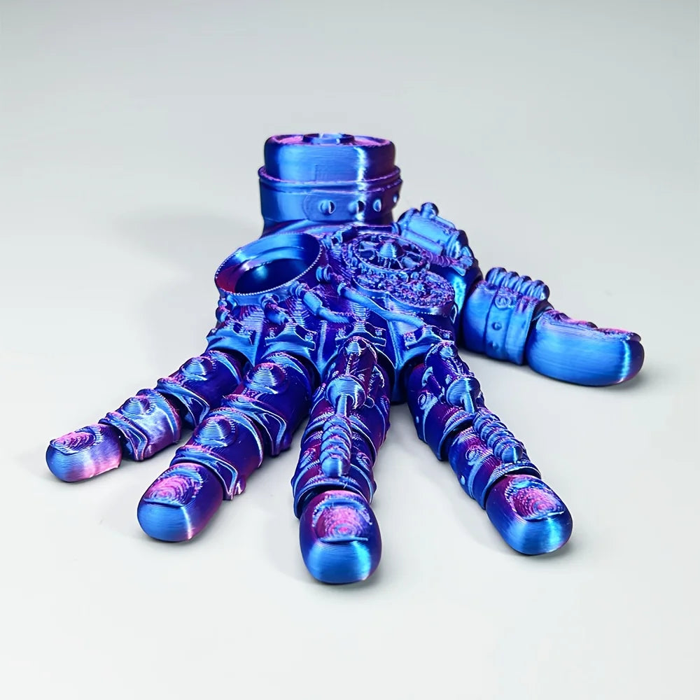 3D Printed Mechanical Hand Ornament, Themed Decorative Piece with a Tech Aesthetic - Perfect Gift for Halloween