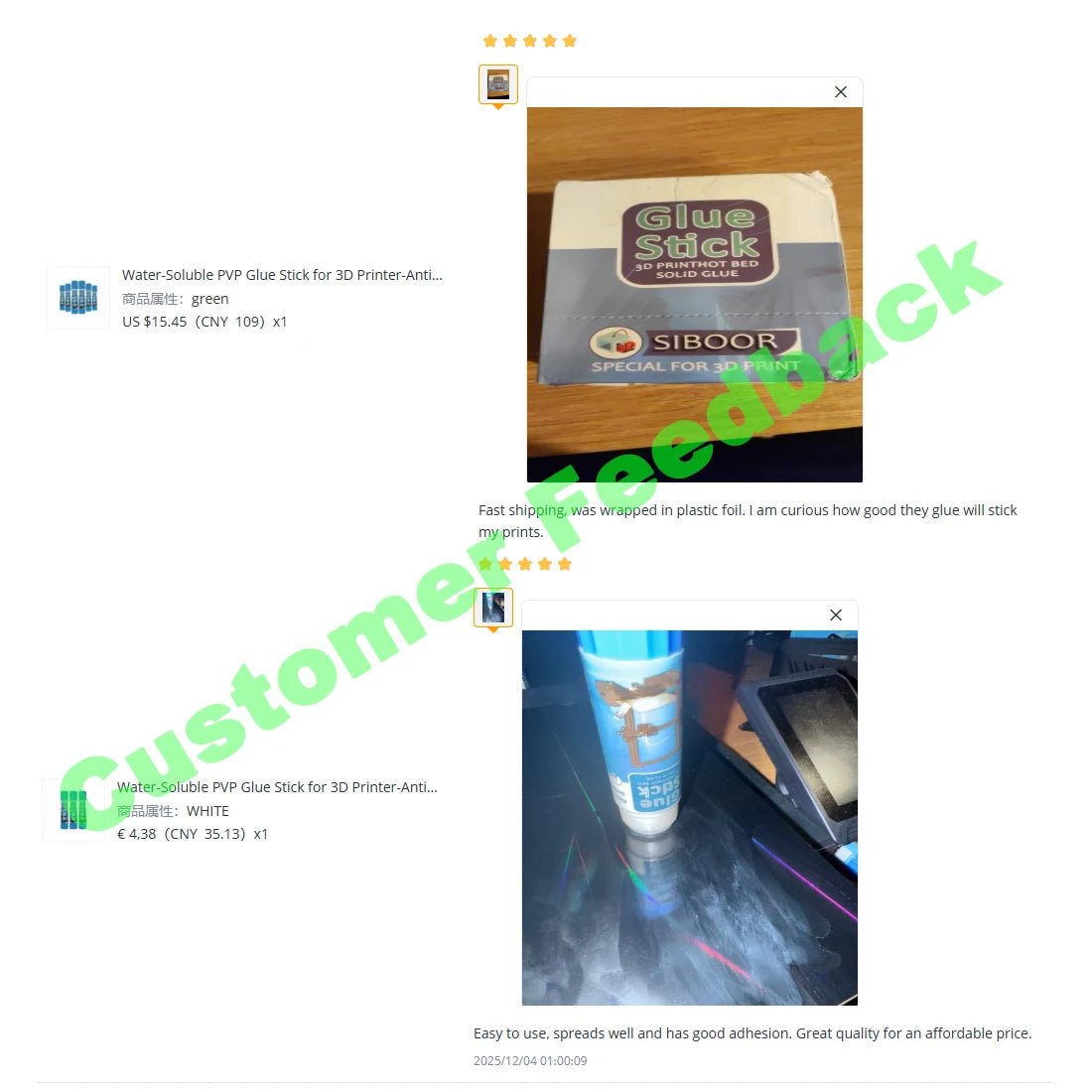 Water-Soluble PVP Glue Stick for 3D Printer-Anti-Warping Adhesive for Heated Glass/PEI Beds Universal FDM Platform Compatibility Elk-Valley 3D