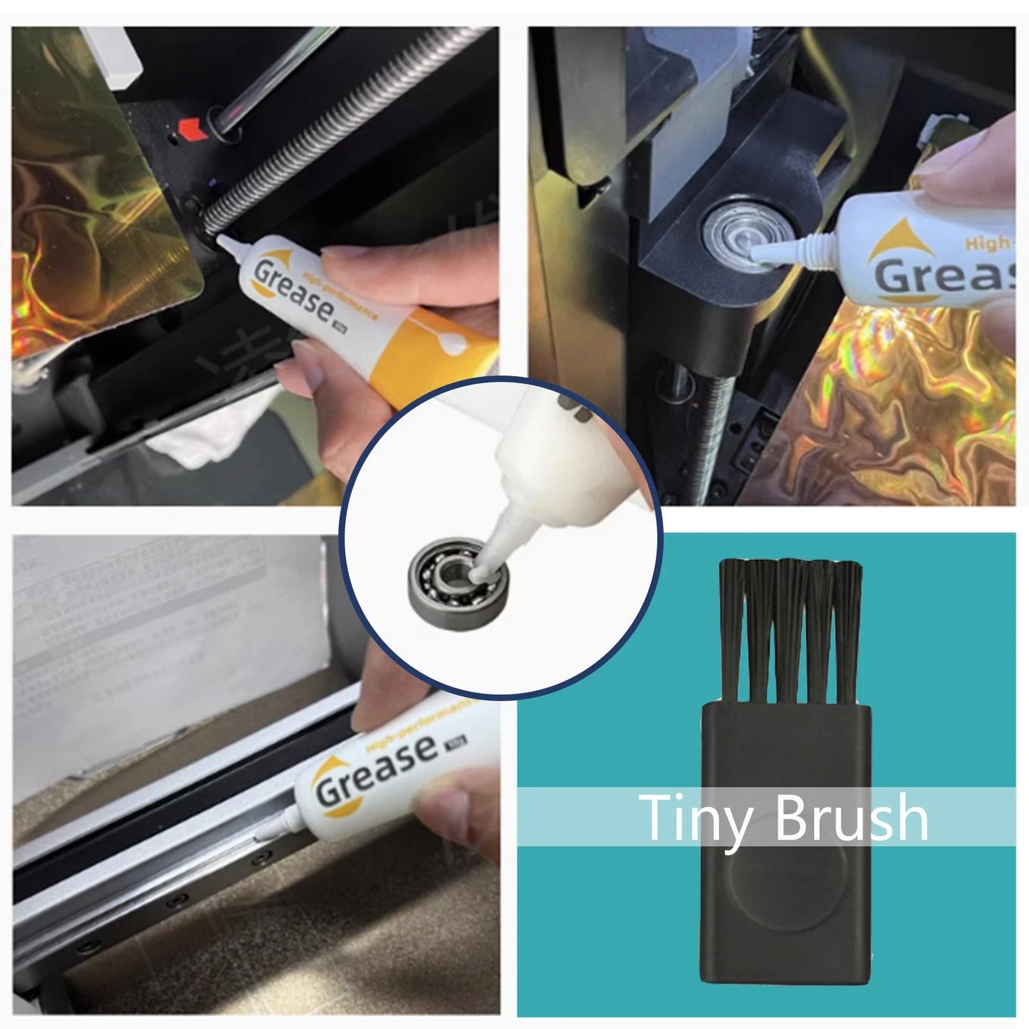 3D Printer Gear Grease Lube For 3d Printer Pulley Bearing Reduce Noise Good Lubrication Effect Lubricating Oil 3D Printer Parts Elk-Valley 3D