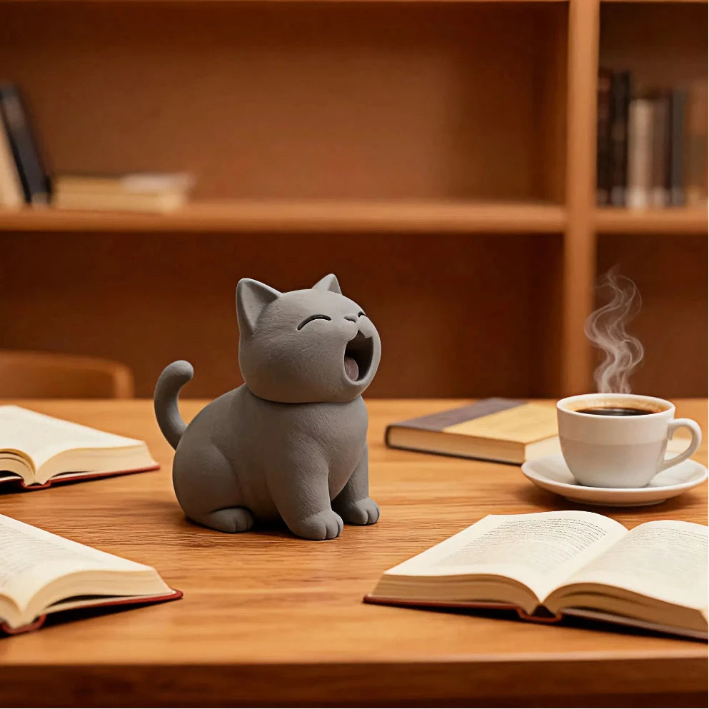 3D Printed Creative Cat Ornaments, Can Be Used as Home Decor Standing on a desk, shelf or side by side Elk-Valley 3D