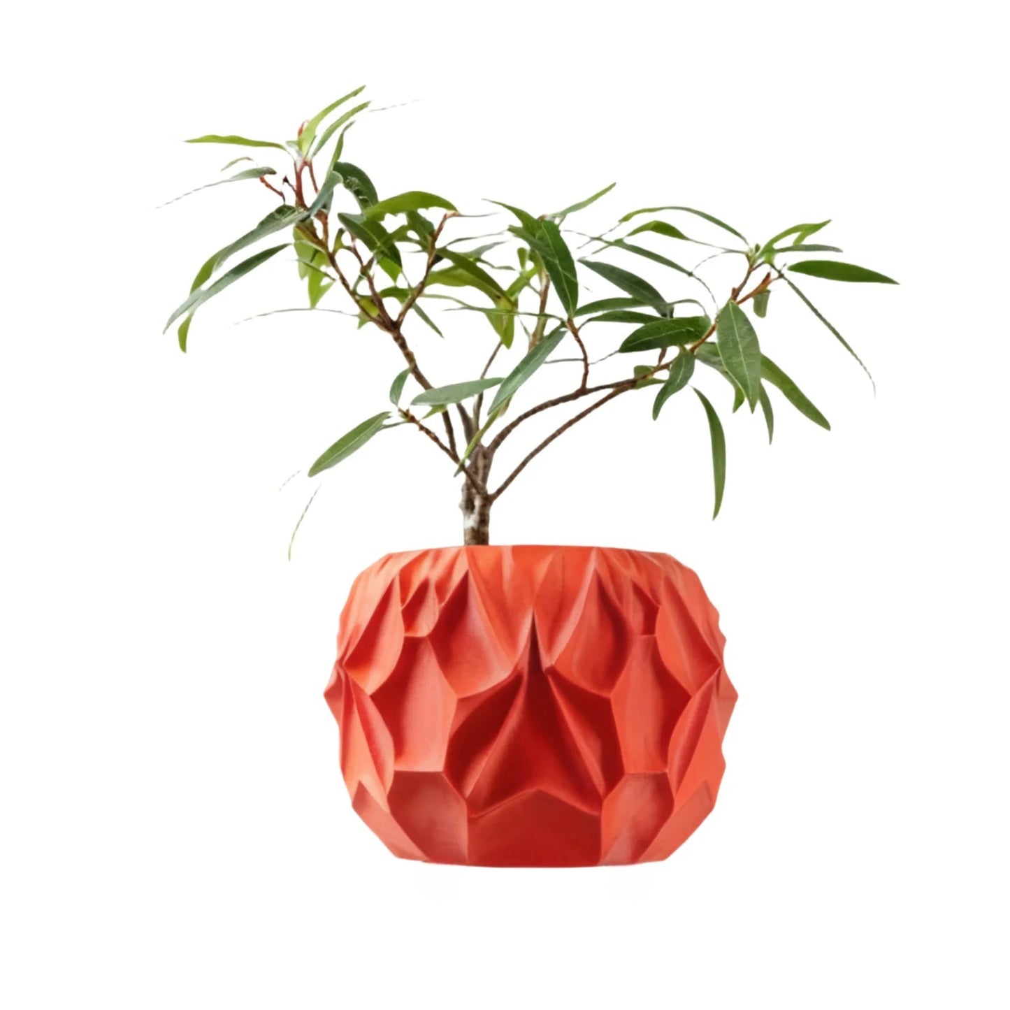 Eco-Friendly 3D Printed Flower Pot Rhombus Line Texture Square Style Artistic Home Decor maceta Elk-Valley 3D