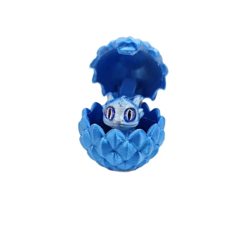 3D Printed Toys Mini Dragon Egg Set Creative Simulations Model Easter Home Decor Kids Gift Cute 3D Printing Design Elk-Valley 3D