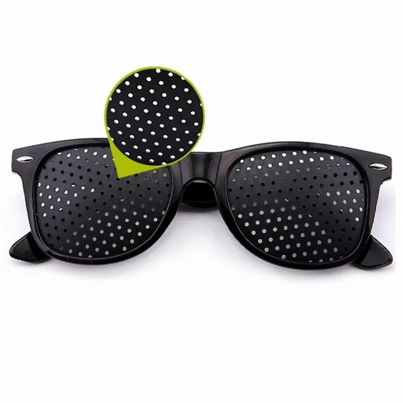 1-5PCS Anti-myopia Astigmatism Glasses With Holes Vision Correction Fatigue Pin Hole Glasses For Men Women Eyesight Improvement Elk-Valley 3D