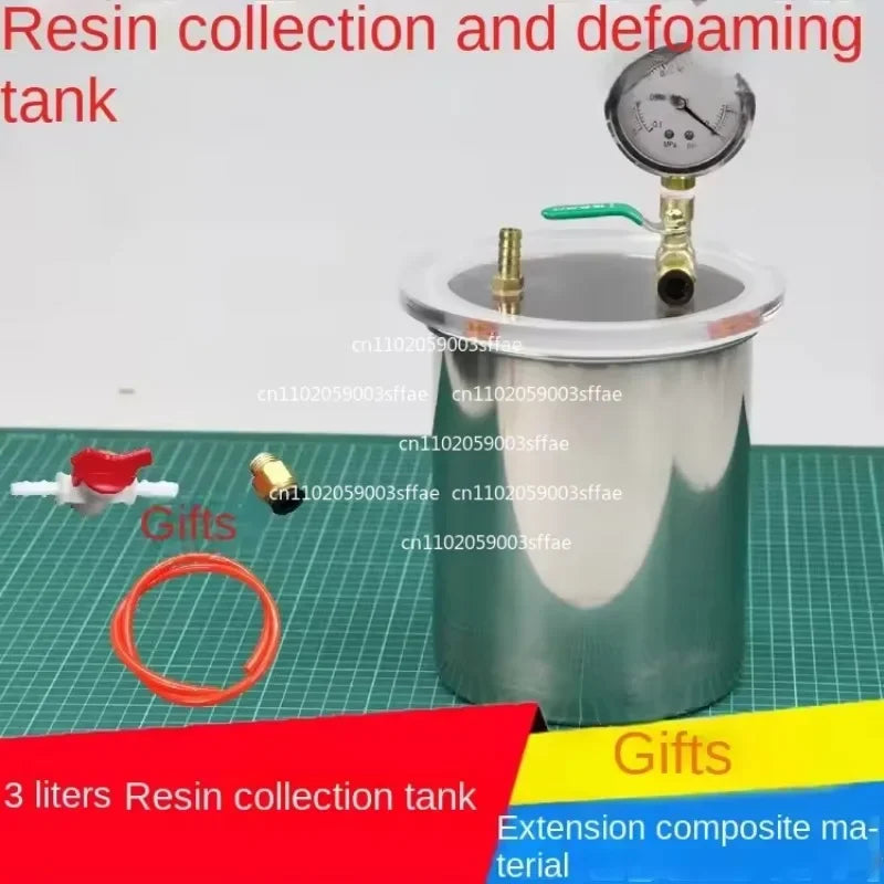 3L Vacuum Resin Collector Pot For Vacuum Resin Infusion Process Drying Chamber Degassing Elk-Valley 3D