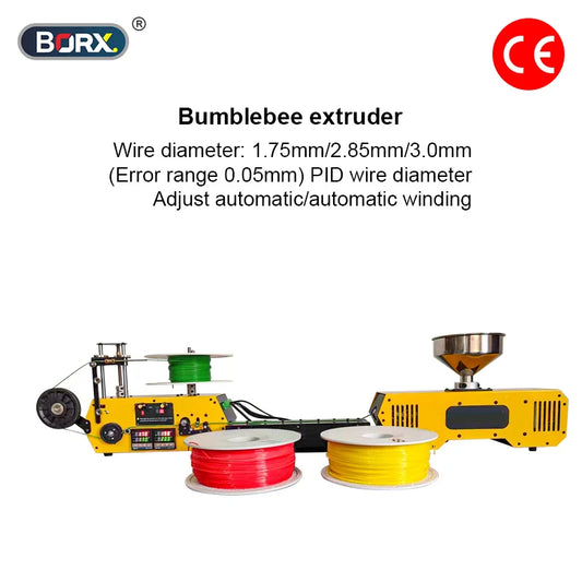 HT400 Desktop Extruder for 3D Printing Filament Automatic Wire Diameter Control Winding for Extruder 1.75mm 3mm Speed Adjustable