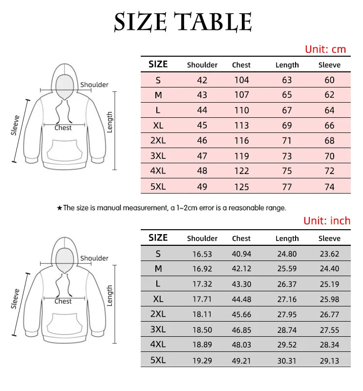 2023 Men's Oversized Hoodie 3D Wolf Animals Pattern Ferocious Warrior Fashion Sweatshirt Loose Street Funny Tracksuits Fitness Elk-Valley 3D