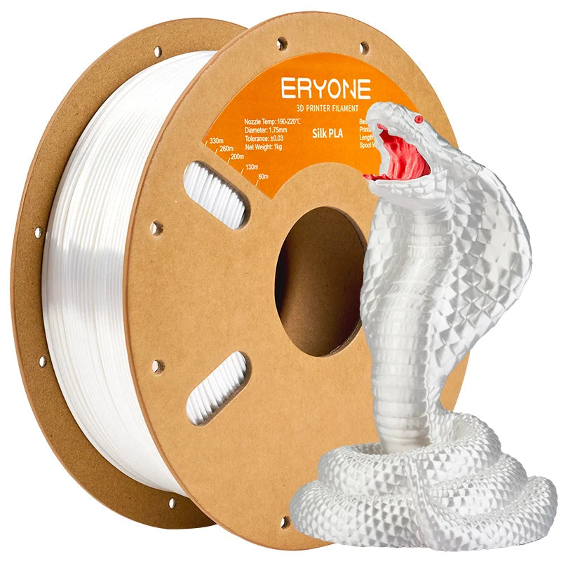 ERYONE 1KG Silk PLA 3D Printer Filament 1.75mm, Premium Silk Shiny Finish Single Color, Glossy Smooth Surface 1kg Spool Elk-Valley 3D