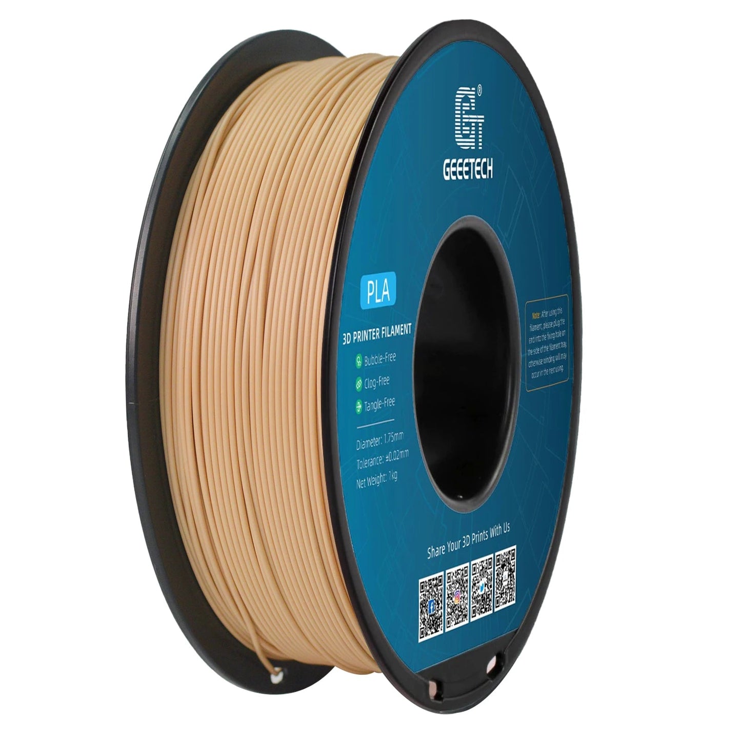 Geeetech 3d printer Filament PLA PETG Plastic 1kg 1.75mm,Tangle-Free, 3d printing wire materials, black, white, vacuum packaging Elk-Valley 3D