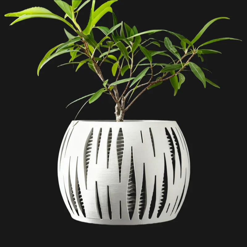 3D Printed Plant Pot Biodegradable Flower Planter for Home  Pots for Plants DecorRound flowerpot Eco-Friendly Sustainable Gift Elk-Valley 3D
