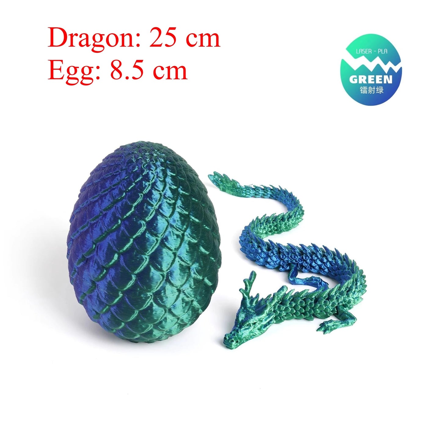 Chinese Dragon Surprise Egg Toy, 3D Movable Joint Dragon Model, Mini Desktop Decoration, Unique Art Craft Gift for Adults & Kids Elk-Valley 3D