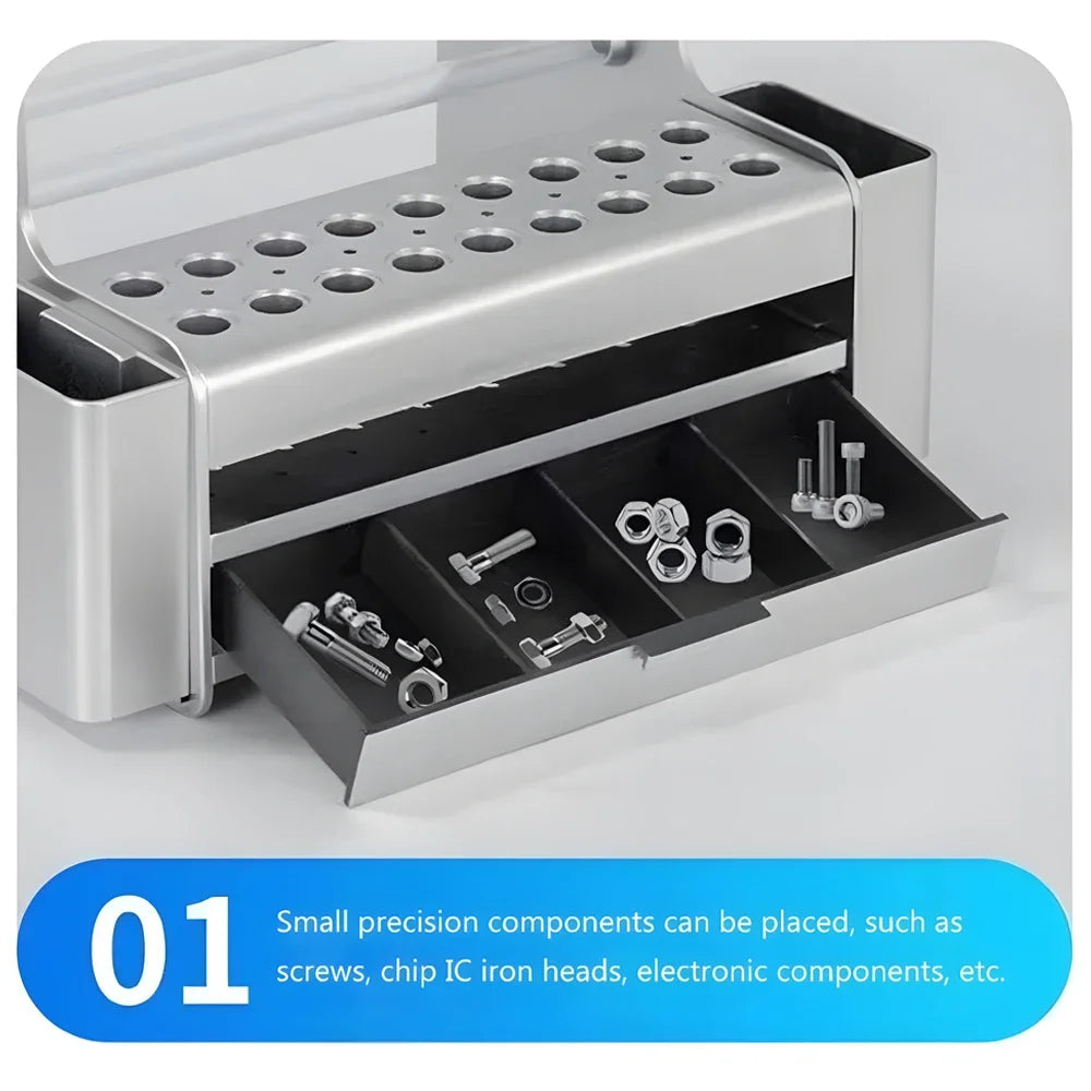 Multifunctional repair tool storage box, sorting parts storage box, screwdriver storage box, desktop storage maintenance tool. Elk-Valley 3D