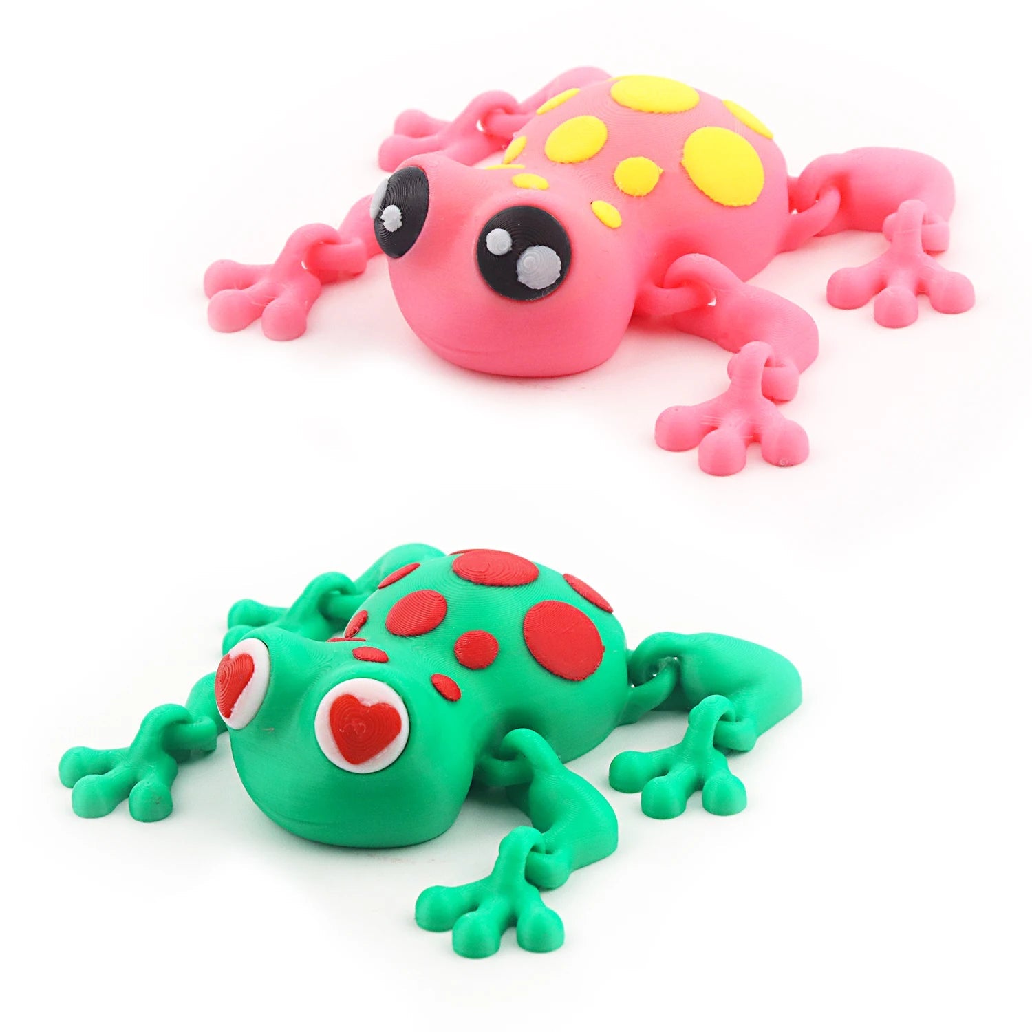 3D printed spotted frog with movable joints, simulated animal model decoration toy Elk-Valley 3D