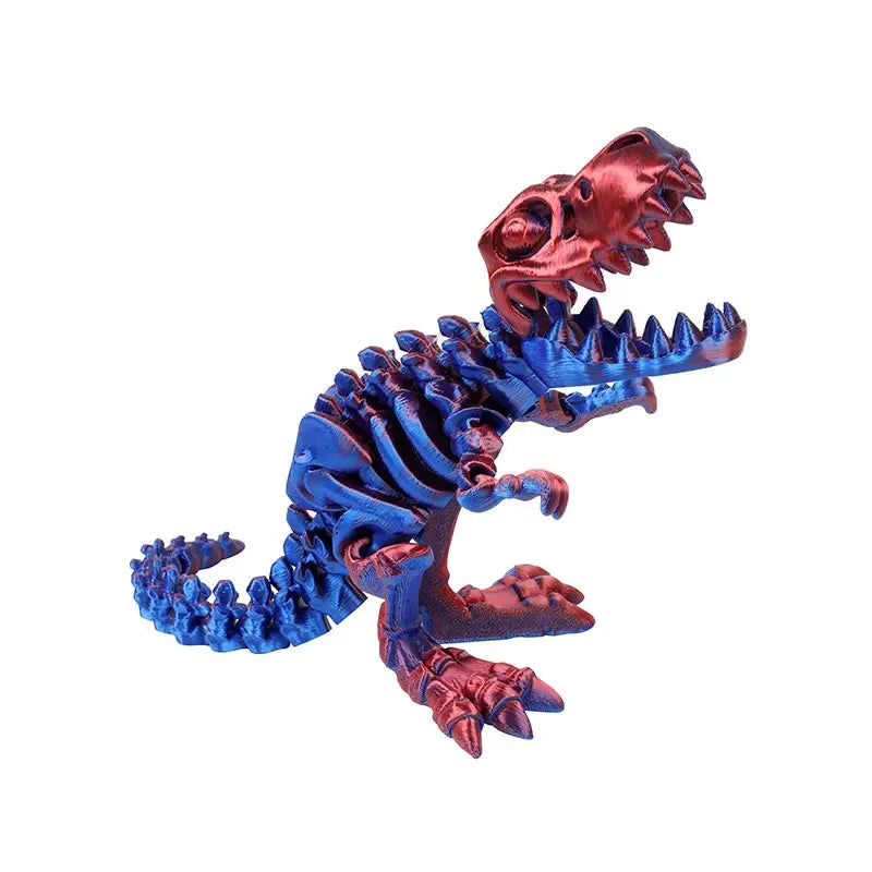 3D Printed Dragon Dinosaur Model Joints Can Move Freely Desktop Craft Ornament Gifts for Kids For Landscaping Decoration Elk-Valley 3D