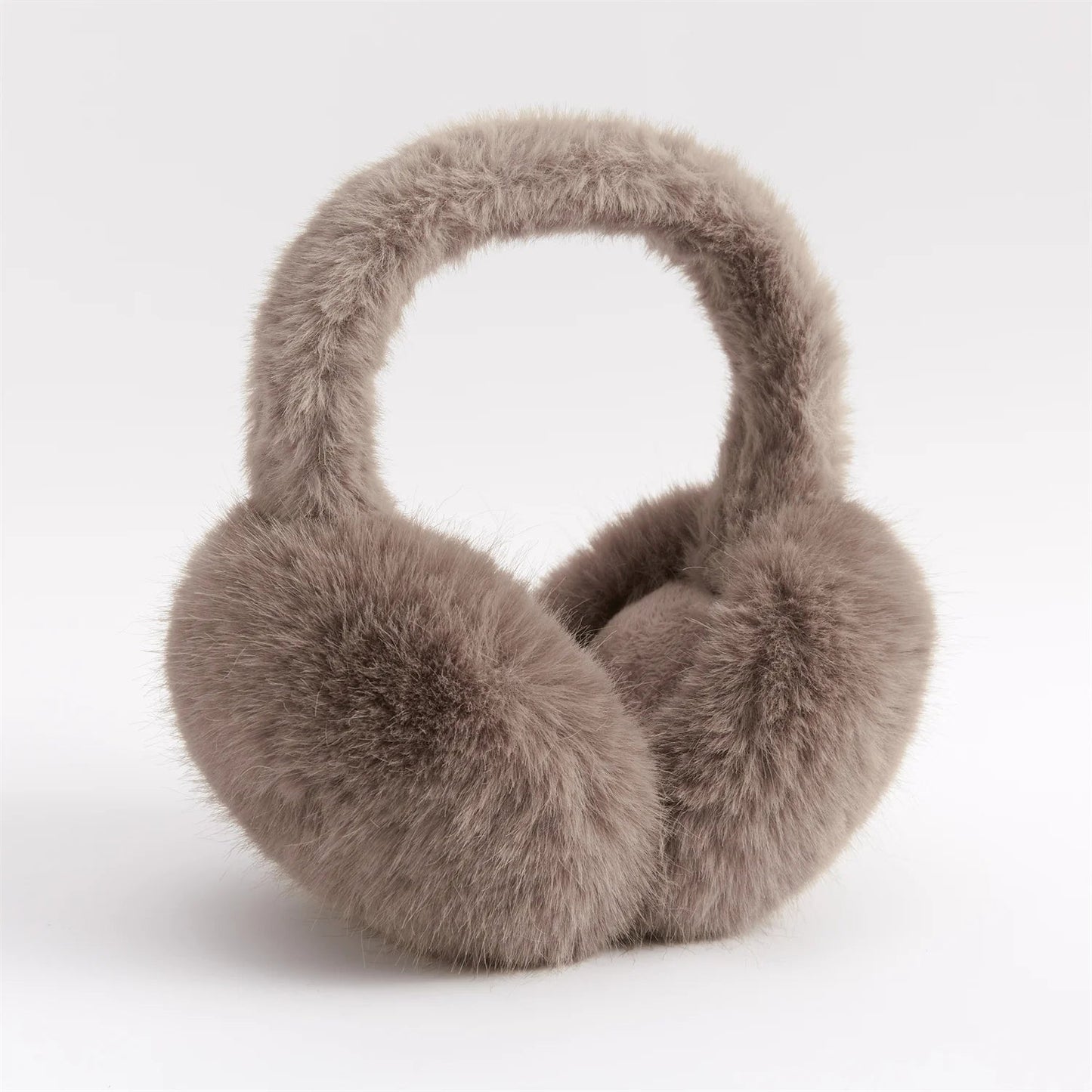 Anjj High Quality Earmuffs Faux Rabbit Fur Hang Ear Cover Warm Winter Ear Muffs Fur Earmuffs Unisex Adult Ear Warmer Fold Elk-Valley 3D