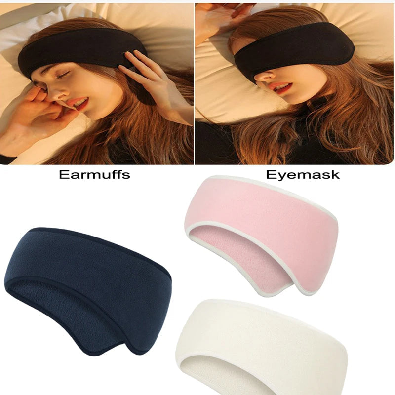 1PCS Wind Warm Ear Muffs Soundproof Earmuffs Headband For Sleeping Unisex  Ear Warmer Winter Thickened Head Ski Ear Muff Muffs Elk-Valley 3D