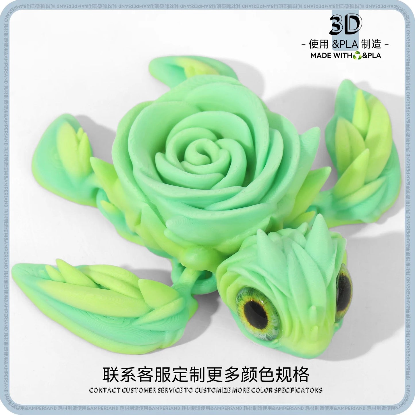 3D printing sea turtle joints creative model artifacts fish tank aquascape animal ornaments desktop decoration Elk-Valley 3D