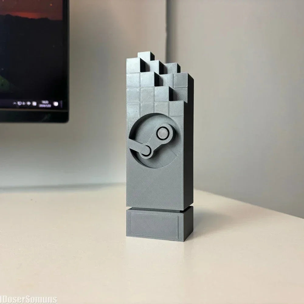 3D Printed Stem Game Trophy Ornament Computer Desktop Ornament Toys Trophy Creative Simple Study Room Desktop Ornament