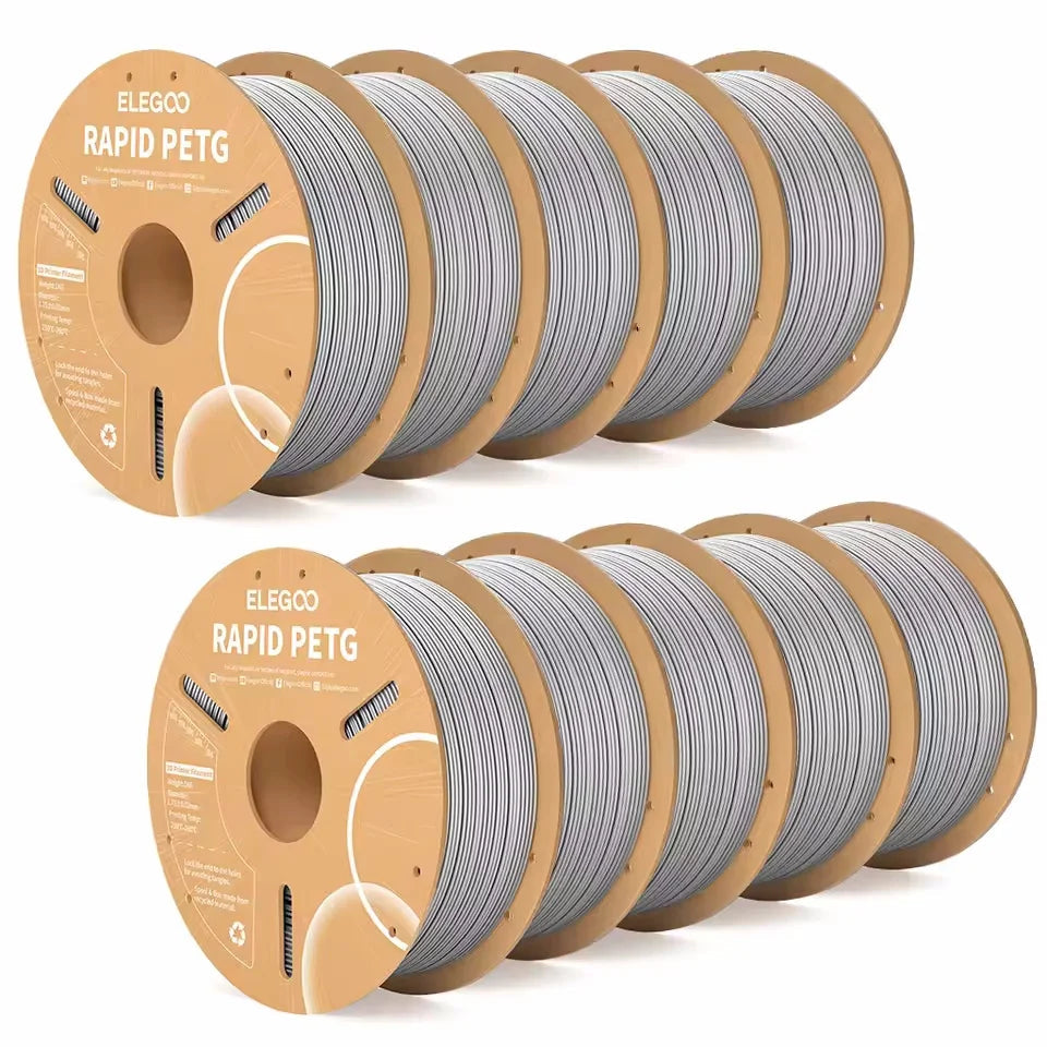 ELEGOO Rapid PETG Filament 1.75mm 1KG,High Speed 30-600mm/s 3D Printer Filament 1kg Fits for Most FDM 3D Printers Elk-Valley 3D