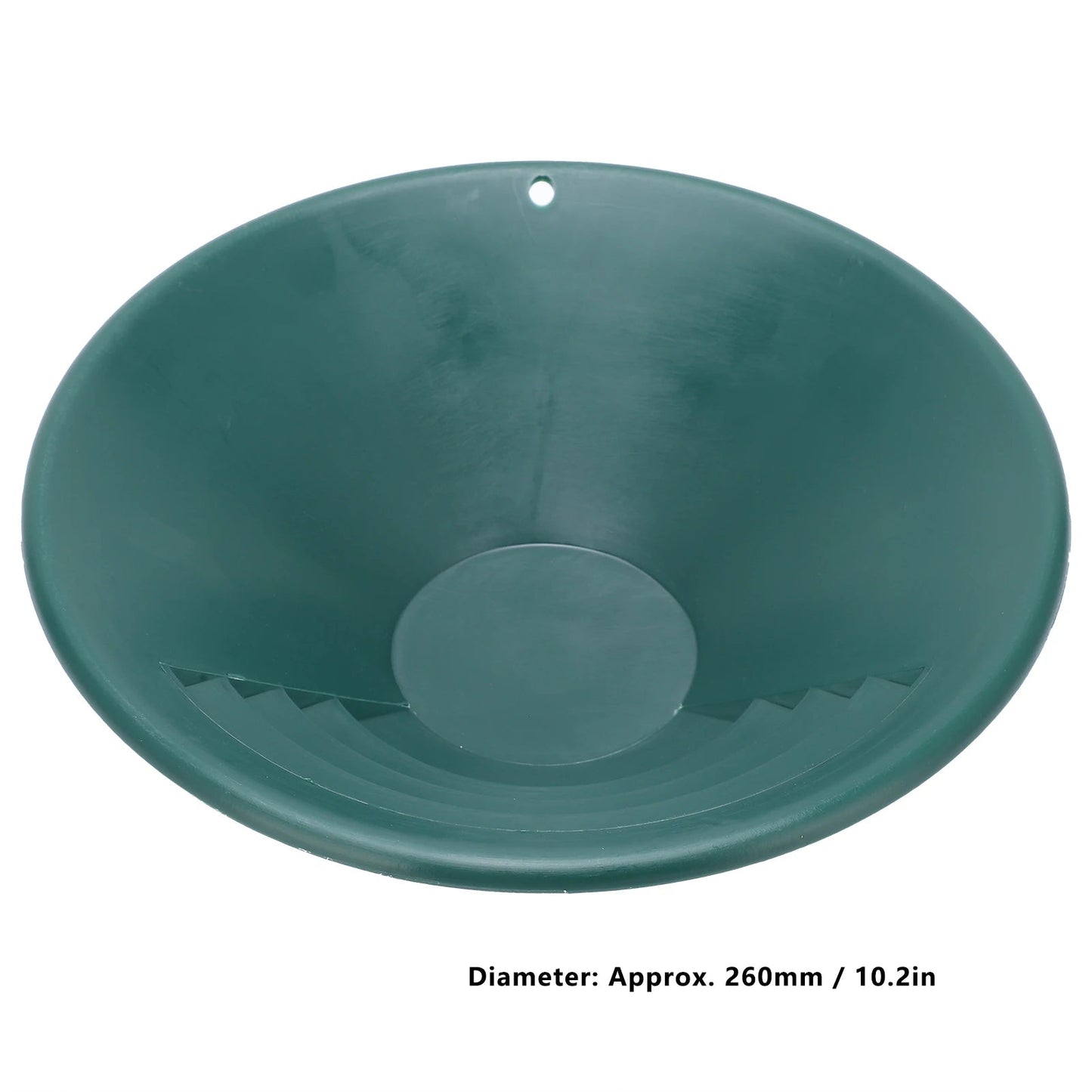 260mm Gold Panning Pan ABS Gold Sifting Classifier Washing Sieve Tray Accessory Green Gold Panning Pan Gold Washing Pan Gold Pan Elk-Valley 3D