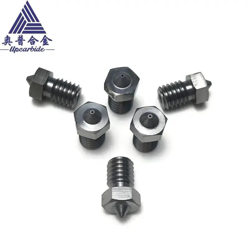 3D V6 Nozzle Solid Carbide 92.5hra Nozzle 3d Printer 0.4/0.5/0.6mm Nozzles for 3D Printer Elk-Valley 3D