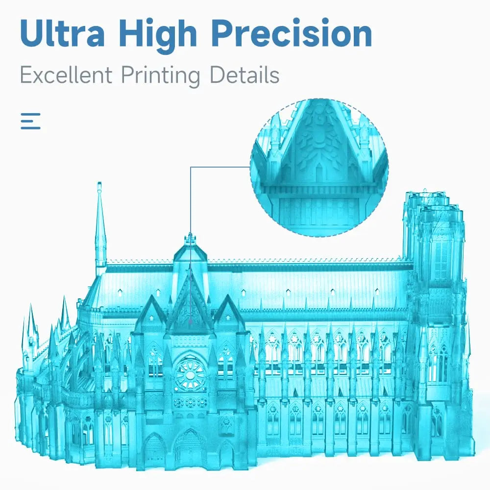 Creality Original 3D Printer Resin LCD Standard Photopolymer Resin for LCD 3D Printing 405nm UV-Curing Resin 1000g-500g /bottle Elk-Valley 3D
