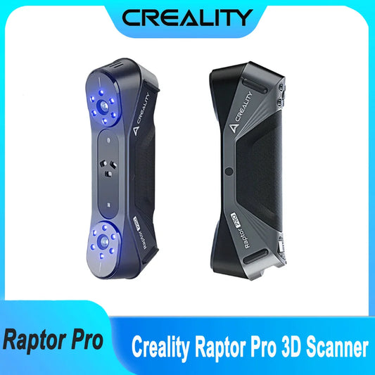 Creality Raptor Pro 3D Scanner Dual Mode 22+7 Blue Laser Line/NIR 0.02mm Accuracy 60FPS Anti-Shake Tracking 24Bit Color Scanning