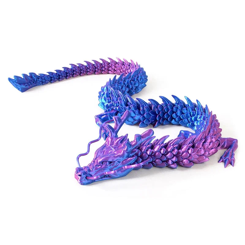 30/90 CM New 3D Printed Chinese Dragon Full Body Joints That Can Move Home Furnishings and Decorations Figurines Ornaments Elk-Valley 3D