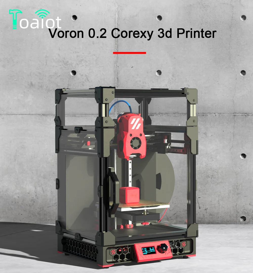 Toaiot Voron V0.2 Pro R1 CoreXY 3D Printer Kit with Printed Parts Upgraded MINI Stealthburner Klipper Best Quality DIY 3D Print Elk-Valley 3D