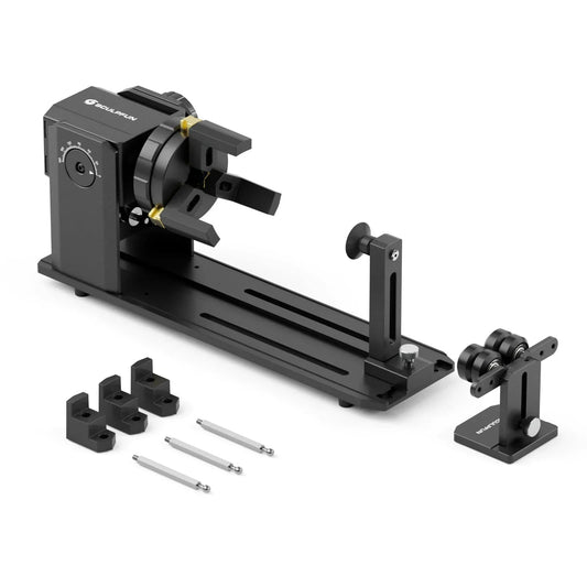 SCULPFUN RA Pro Max 4 in 1 Rotary Chuck for Laser Engraver Y-axis Multi-Function Rotary Roller Engraving Module with 180° Adjust Elk-Valley 3D