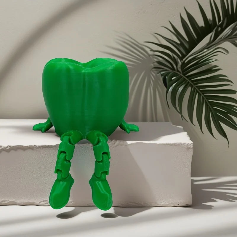 3D Printed Teeth Sculpture Ornaments, Cute Teeth Decorations with Legs, Fun Desktop Dental Decorations, Unique Home Decor