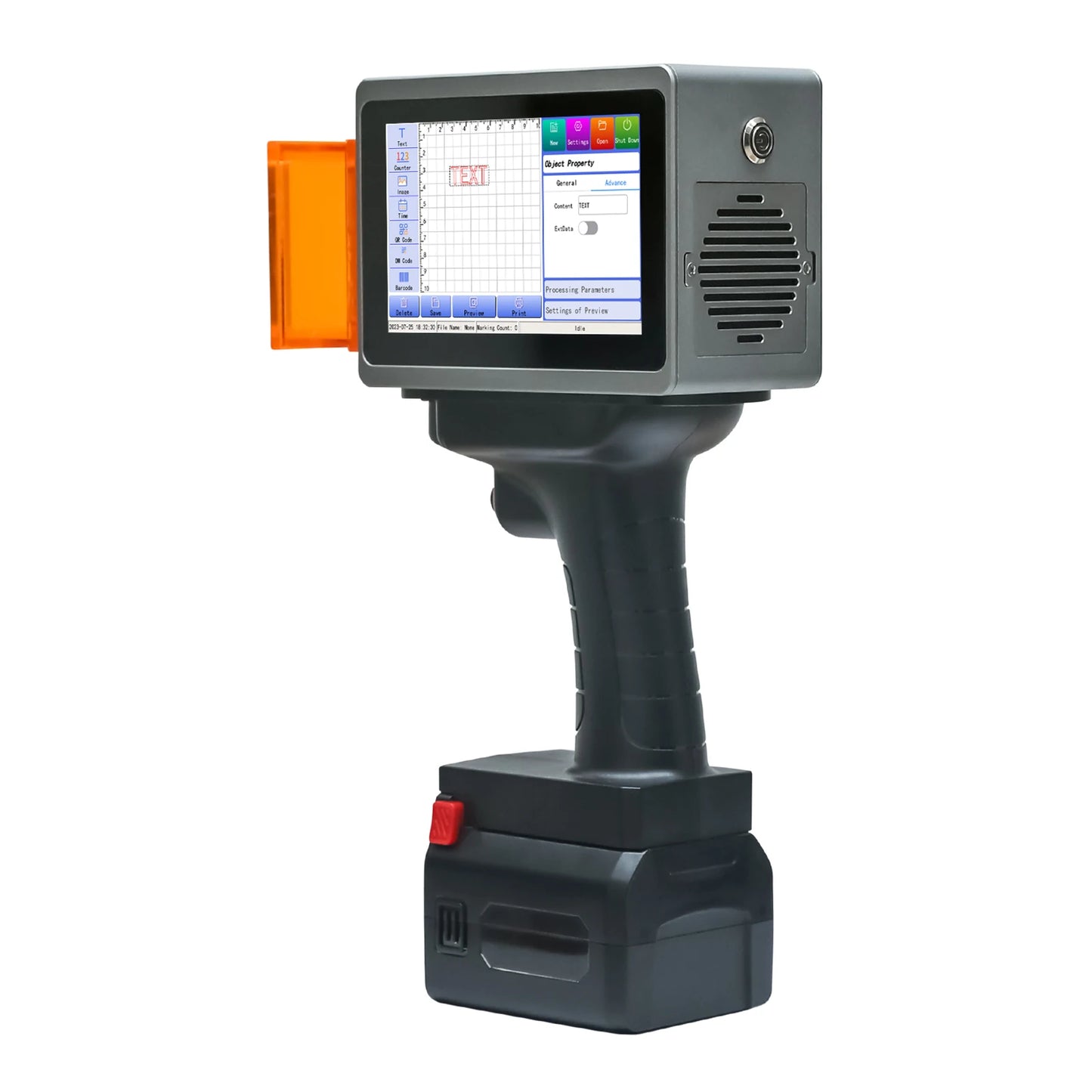 5W Laser Engraver Handheld Laser Marking Machine for Beginners DIY on Wood,Leather,Acrylic,Metal,Glass,Carton,Silcone,Rubber