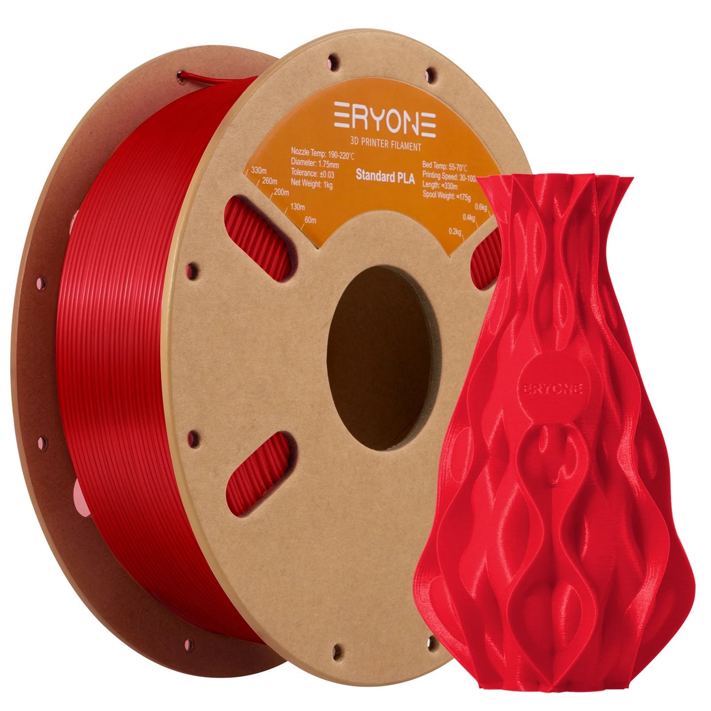 ERYONE Standard PLA Filament 1kg 1.75mm High Quality 3D PLA  Low Shrinkage Consumable For 3D Printer Fast Shipp Elk-Valley 3D