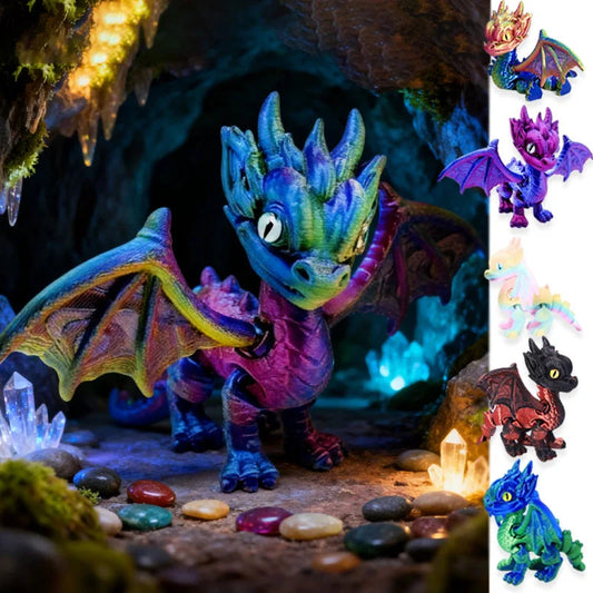 3d Printed Dragon Articulated Demon Dragons Dragon Fidget Dragons Toy Desktop Ornaments Simulation Model Figurines Statue Gifts Elk-Valley 3D