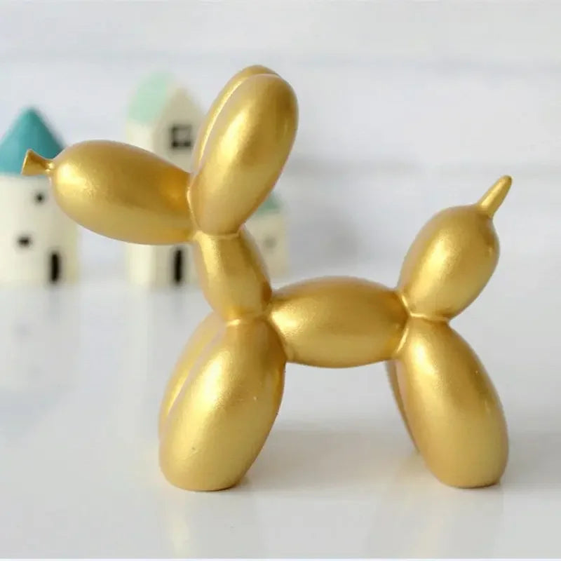 Statue Sculpture Figurine Animals Cake Art electroplating Dog Nordic Small Antiskid decorations living Dessert Mat Balloon Party Elk-Valley 3D