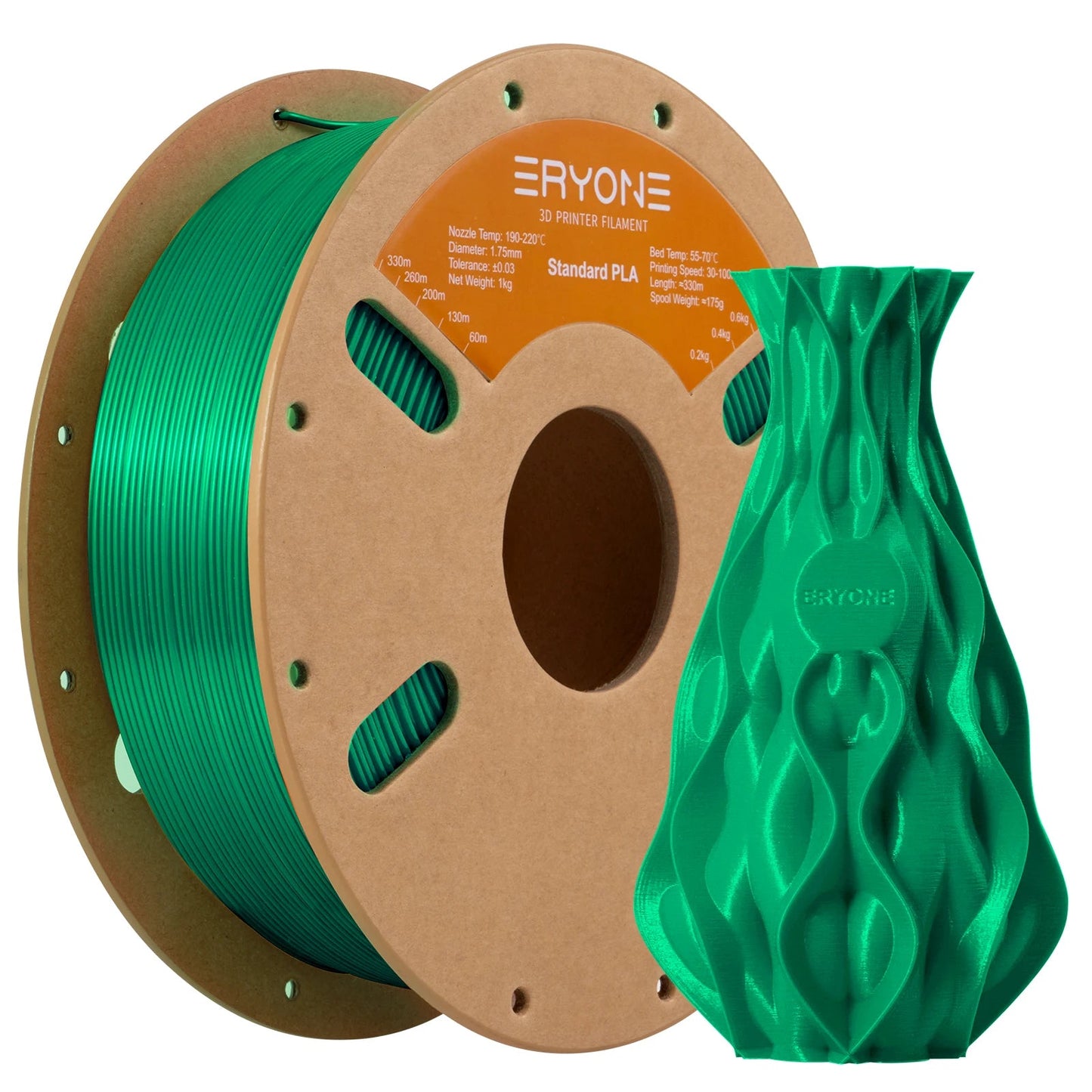 ERYONE Standard PLA Filament 1kg 1.75mm High Quality 3D PLA  Low Shrinkage Consumable For 3D Printer Fast Shipp Elk-Valley 3D