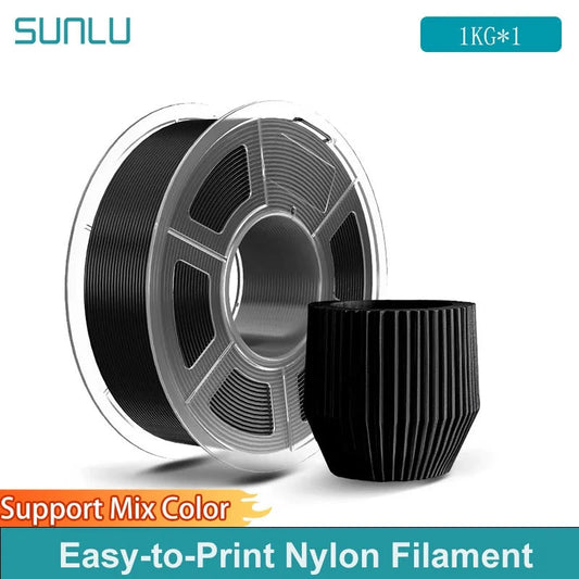 SUNLU 1KG Easy-to-Print Nylon Filament Heat-Resistant 3D Printer Filament No-Cracking No-Warping 3D Filament Elk-Valley 3D
