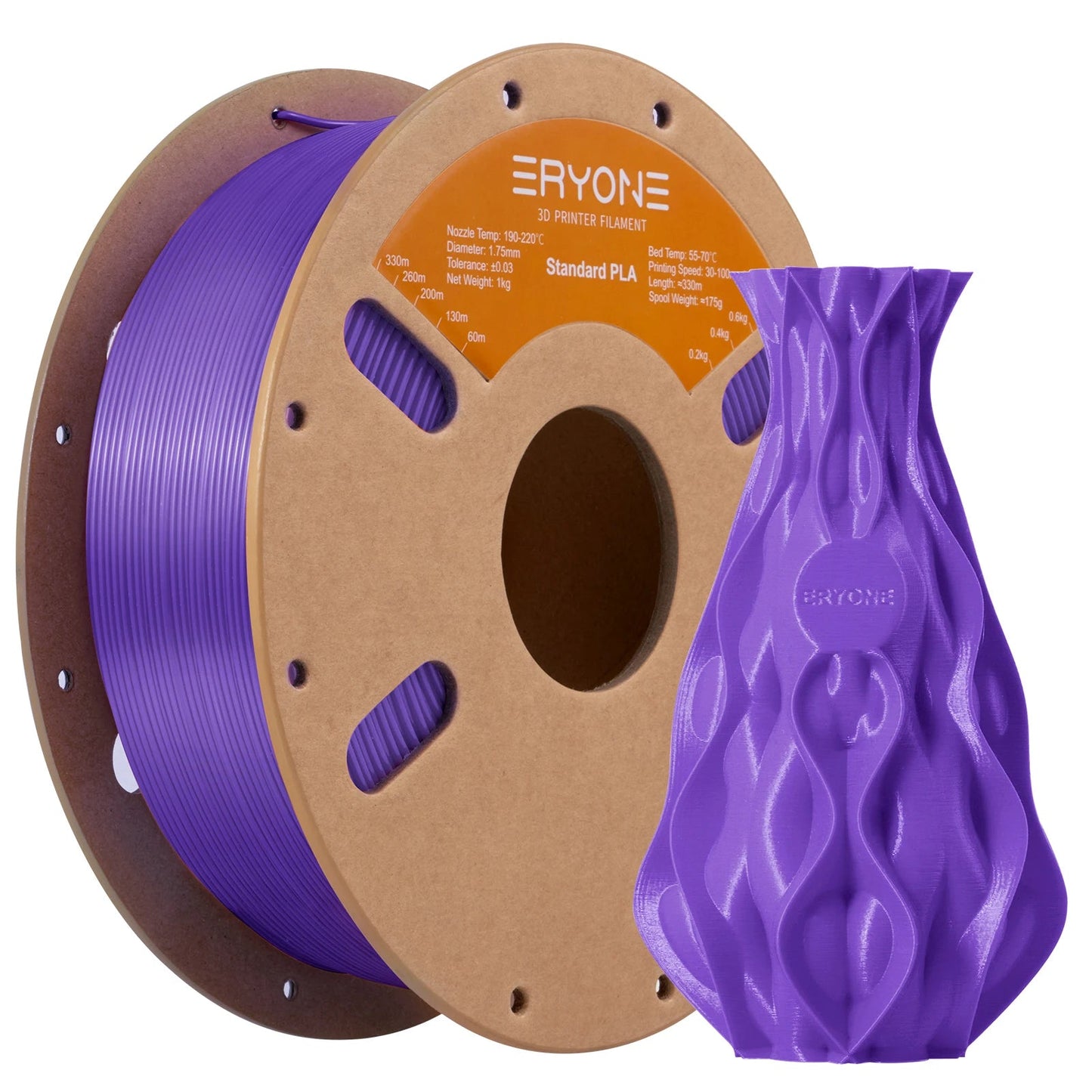 ERYONE Standard PLA Filament 1kg 1.75mm High Quality 3D PLA  Low Shrinkage Consumable For 3D Printer Fast Shipp Elk-Valley 3D