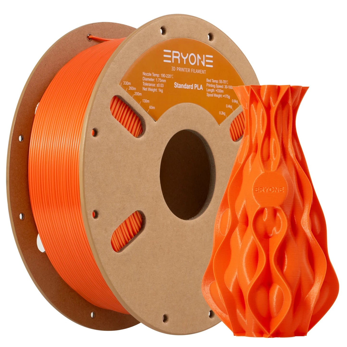 ERYONE Standard PLA Filament 1kg 1.75mm High Quality 3D PLA  Low Shrinkage Consumable For 3D Printer Fast Shipp Elk-Valley 3D