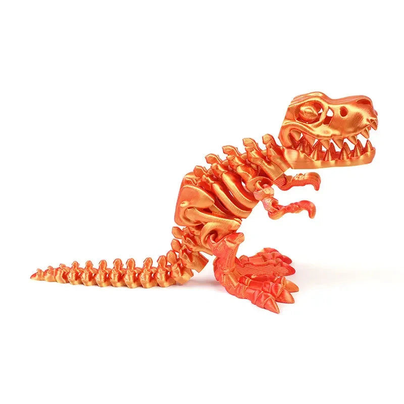 3D Printed Dragon Dinosaur Model Joints Can Move Freely Desktop Craft Ornament Gifts for Kids For Landscaping Decoration Elk-Valley 3D
