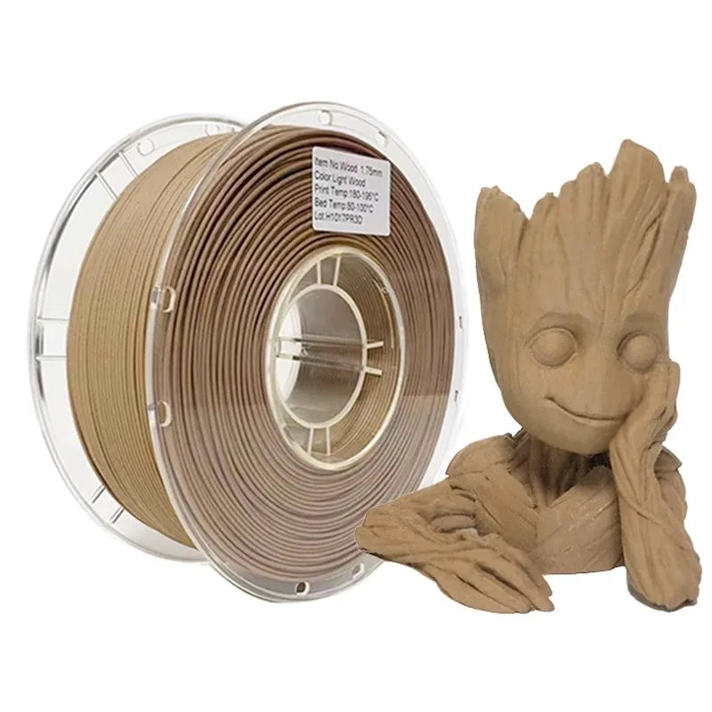 3D printer Filament PLA  wood plastic  Wooden materials Wood grain fiber wire Easy to print 1KG 1.75MM Suitable Tuozhu FDM lines Elk-Valley 3D