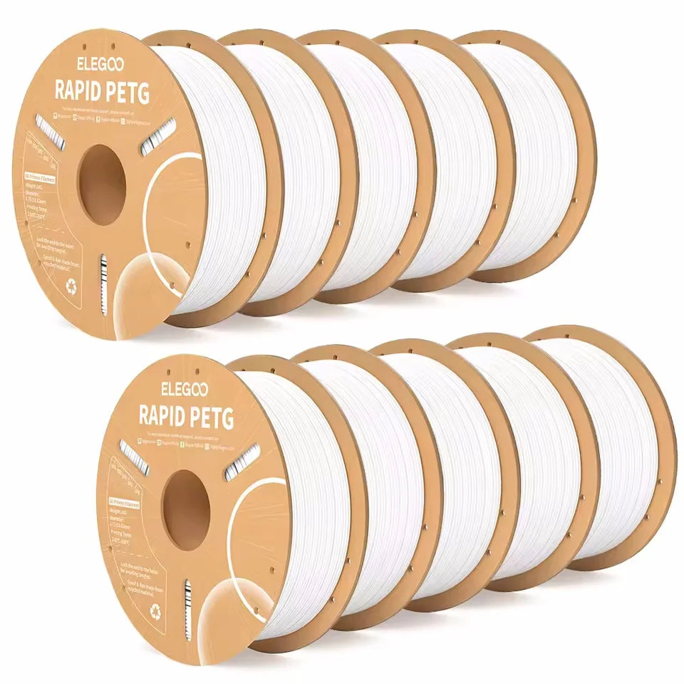 ELEGOO Rapid PETG Filament 1.75mm 1KG,High Speed 30-600mm/s 3D Printer Filament 1kg Fits for Most FDM 3D Printers Elk-Valley 3D
