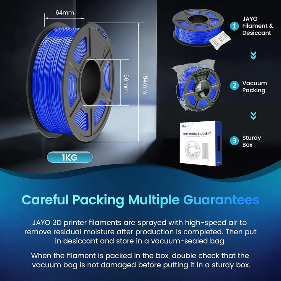 JAYO ASA / ABS / Easy ABS Filament 1.75mm 1KG 3D Filament Low Printing Temperature ABS 3D Printer Filament Excellent Resistance Elk-Valley 3D