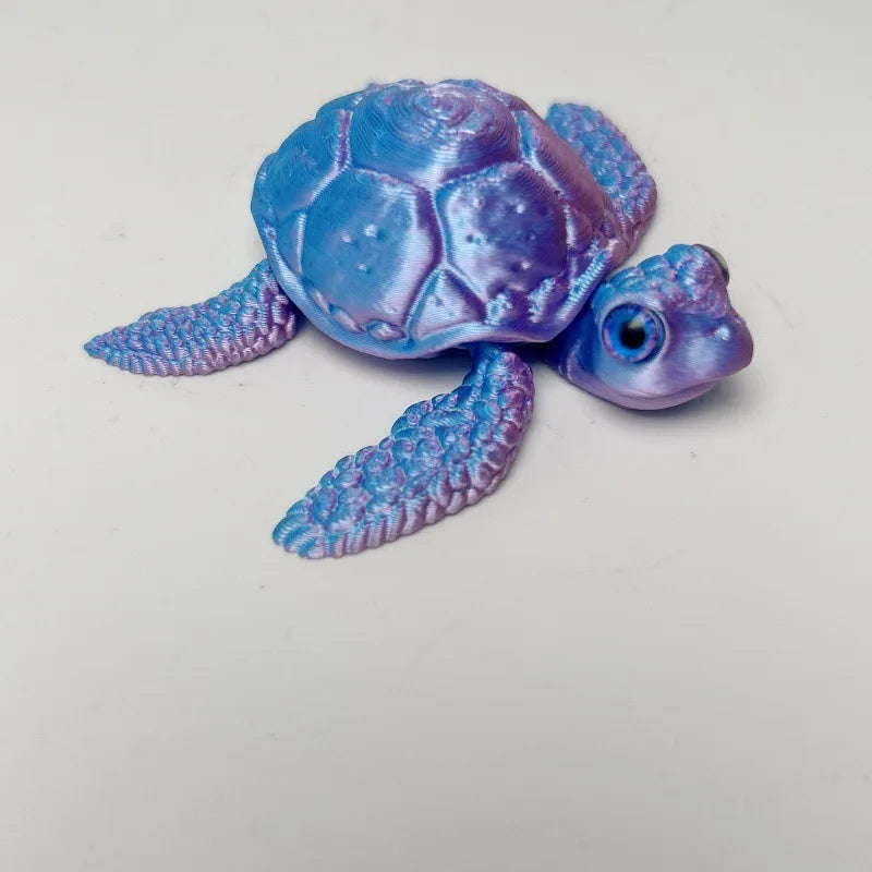 3D Printed Turtle Figurines Movable Joints Creative Collection Desktop Decoration Ornaments Holiday Gifts for Decoration Crafts Elk-Valley 3D