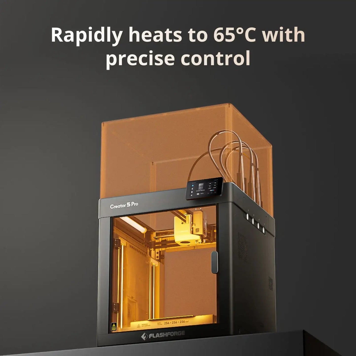 FLASHFORGE Creator 5 Pro 3d Printer Multi-color 4 Independent Extruders Zero Purge Waste Cavity Heating Air Circulation System Elk-Valley 3D