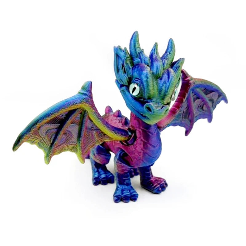 3d Printed Dragon Articulated Demon Dragons Dragon Fidget Dragons Toy Desktop Ornaments Simulation Model Figurines Statue Gifts Elk-Valley 3D