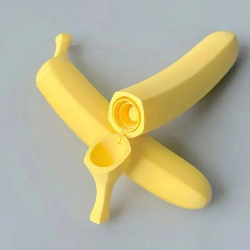 3D Printed Banana Telescopic Sword Portable Decompression Creative Simulation Fruit Props Ornaments Gifts Handicrafts Elk-Valley 3D