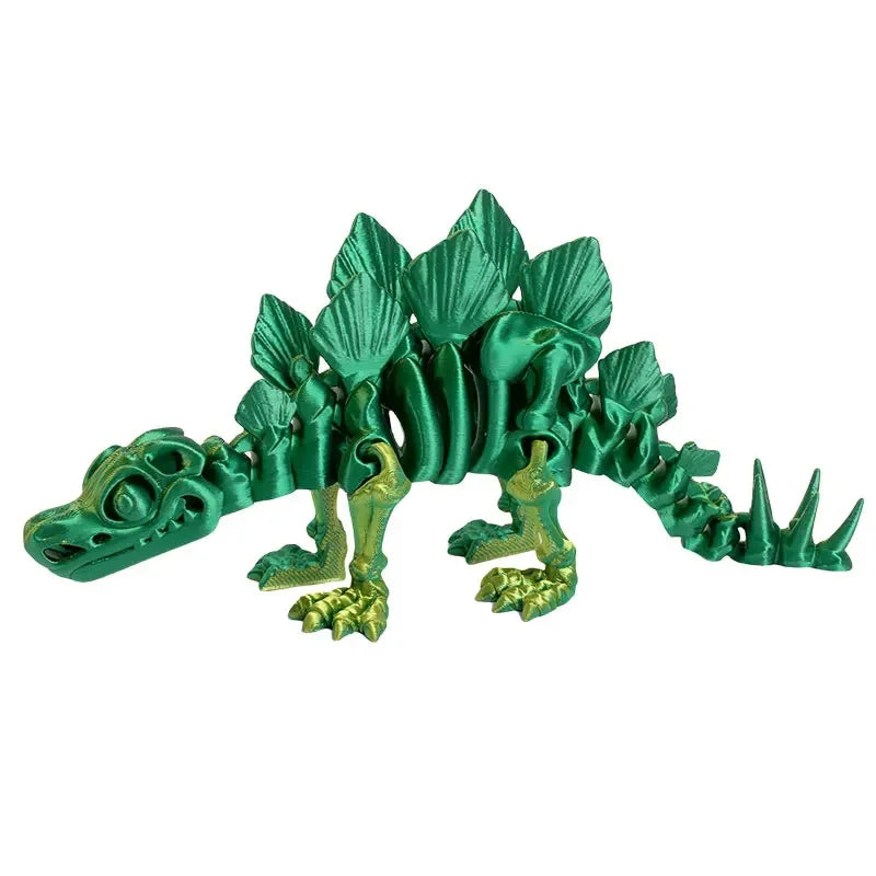 3D Printed Dragon Dinosaur Model Joints Can Move Freely Desktop Craft Ornament Gifts for Kids For Landscaping Decoration Elk-Valley 3D
