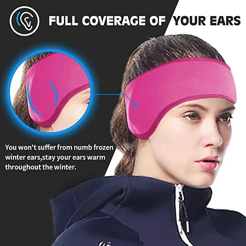 Cold Weather Ear Warmer Headband Winter Ski Muffs Non-Slip Fleece Ear Cover for Women Men Outdoor Sports Cycling Earmuffs Elk-Valley 3D