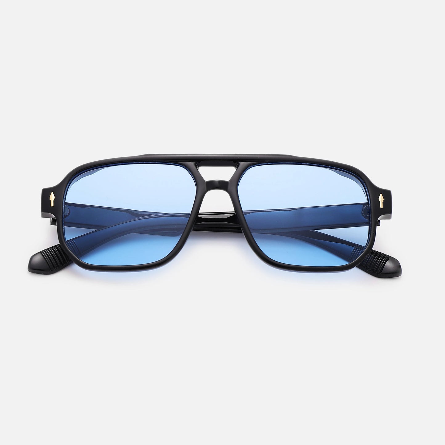 1pcs/4pcs Brand Fashion Square Women Men Sunglasses Retro Rivets Women Brand Designer Shades UV400 Sun Glasses Shades Elk-Valley 3D
