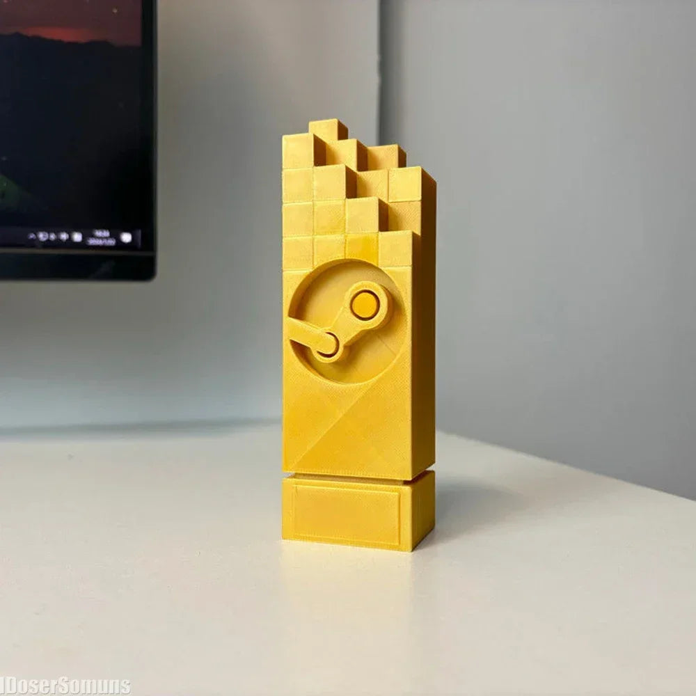 3D Printed Stem Game Trophy Ornament Computer Desktop Ornament Toys Trophy Creative Simple Study Room Desktop Ornament